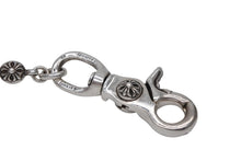 Load image into Gallery viewer, 極美品 CHROME HEARTS クロムハーツ クロスボール ショート ウォレットチェーン 2クリップ 16ボール 130.7g シルバー925 中古 4b012819