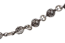 Load image into Gallery viewer, 極美品 CHROME HEARTS クロムハーツ クロスボール ショート ウォレットチェーン 2クリップ 16ボール 130.7g シルバー925 中古 4b012819