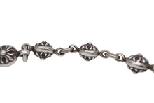 Load image into Gallery viewer, 極美品 CHROME HEARTS クロムハーツ クロスボール ショート ウォレットチェーン 2クリップ 16ボール 130.7g シルバー925 中古 4b012819