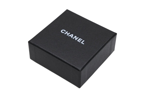 極美品 CHANEL シャネル ココマーク ネイルボトル ピアス 05V ブラック レッド シルバー 真鍮 重量8.5g 中古 4b011934