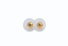 Load image into Gallery viewer, CHANEL シャネル ピアス ココマーク ラインストーン 01P刻印 ブルー ゴールド 美品 中古 4b011932