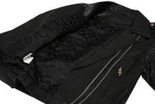 Load image into Gallery viewer, CHROME HEARTS クロムハーツ JJ DEAN ダブル ライダース ジャケット ダガー ブラック ラムスキン ブラック サイズL 中古 4b012985