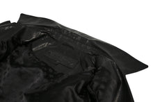Load image into Gallery viewer, CHROME HEARTS クロムハーツ JJ DEAN ダブル ライダース ジャケット ダガー ブラック ラムスキン ブラック サイズL 中古 4b012985