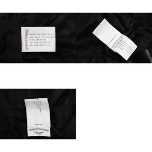 CHROME HEARTS クロムハーツ JJ DEAN ダブル ライダース ジャケット ダガー ブラック ラムスキン ブラック サイズL 中古 4b012985