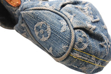 Load image into Gallery viewer, LOUIS VUITTON ルイヴィトン ミニプリーティ ワンショルダーバッグ M95050 モノグラム デニム インディゴブルー 美品 中古 4b012953