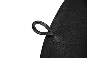 CHROME HEARTS クロムハーツ レザーベスト サイズS クロスボールボタン ブラック 美品 中古 4b012310
