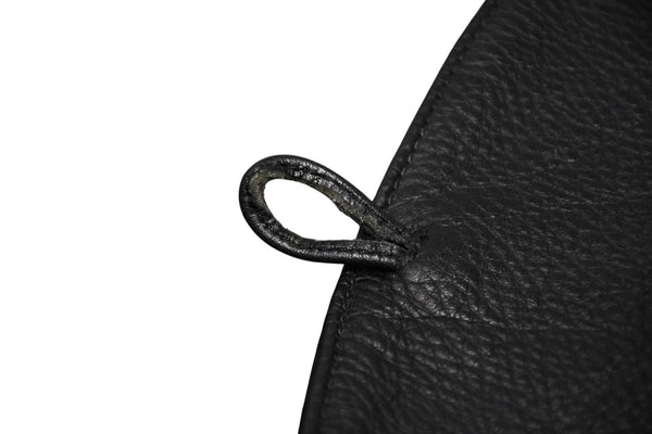 CHROME HEARTS クロムハーツ レザーベスト サイズS クロスボールボタン ブラック 美品 中古 4b012310