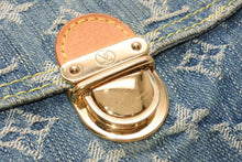 Load image into Gallery viewer, LOUIS VUITTON ルイヴィトン ミニプリーティ ワンショルダーバッグ M95050 モノグラム デニム インディゴブルー 美品 中古 4b012953
