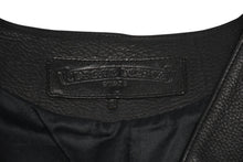 Load image into Gallery viewer, CHROME HEARTS クロムハーツ レザーベスト サイズS クロスボールボタン ブラック 美品 中古 4b012310