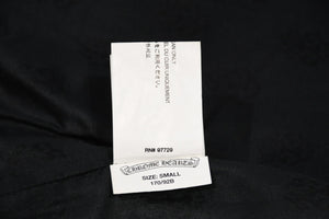CHROME HEARTS クロムハーツ レザーベスト サイズS クロスボールボタン ブラック 美品 中古 4b012310
