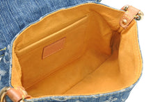 Load image into Gallery viewer, LOUIS VUITTON ルイヴィトン ミニプリーティ ワンショルダーバッグ M95050 モノグラム デニム インディゴブルー 美品 中古 4b012953