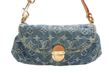 Load image into Gallery viewer, LOUIS VUITTON ルイヴィトン ミニプリーティ ワンショルダーバッグ M95050 モノグラム デニム インディゴブルー 美品 中古 4b012953