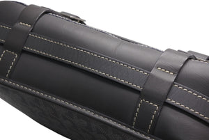 GOYARD ゴヤール ベルヴェデーレMM ショルダーバッグ グレー PVC レザー シルバー金具 ヘリンボーン柄 美品 中古 4b013001