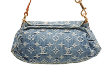 Load image into Gallery viewer, LOUIS VUITTON ルイヴィトン ミニプリーティ ワンショルダーバッグ M95050 モノグラム デニム インディゴブルー 美品 中古 4b012953