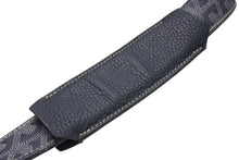 Load image into Gallery viewer, 極美品 GOYARD ゴヤール ショルダーバッグ グランブルーGM ヘリンボーン柄 PVC レザー グレーシルバー金具 中古 4b012954