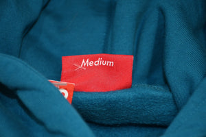極美品 Supreme シュプリーム 18SS スウェット パーカー Diagonal Hooded Sweatshirt ブルー フーディ サイズM 中古 4b012586