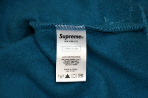 極美品 Supreme シュプリーム 18SS スウェット パーカー Diagonal Hooded Sweatshirt ブルー フーディ サイズM 中古 4b012586