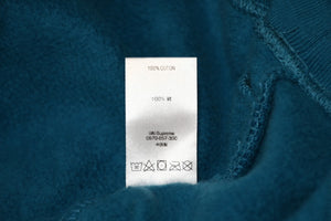 極美品 Supreme シュプリーム 18SS スウェット パーカー Diagonal Hooded Sweatshirt ブルー フーディ サイズM 中古 4b012586