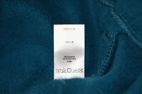 極美品 Supreme シュプリーム 18SS スウェット パーカー Diagonal Hooded Sweatshirt ブルー フーディ サイズM 中古 4b012586