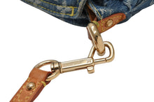 Load image into Gallery viewer, LOUIS VUITTON ルイヴィトン ミニプリーティ ワンショルダーバッグ M95050 モノグラム デニム インディゴブルー 美品 中古 4b012953