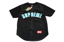 画像をギャラリービューアに読み込む, 新品未使用品 Supreme シュプリーム 18ss コーデュロイ ベースボールシャツ ブラック ブルー コットン サイズS 中古 4b012659