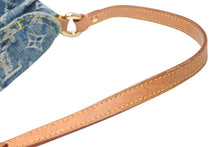 Load image into Gallery viewer, LOUIS VUITTON ルイヴィトン ミニプリーティ ワンショルダーバッグ M95050 モノグラム デニム インディゴブルー 美品 中古 4b012953