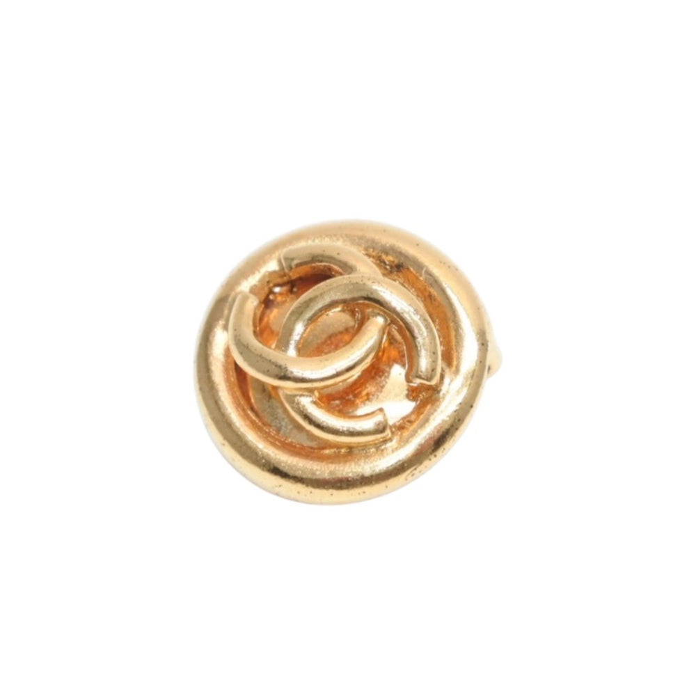 極美品 CHANEL シャネル VINTAGE ヴィンテージ ココマーク イヤリング 重量約9.38g 93P刻印 GP メタル ゴールド 中古 4b012982