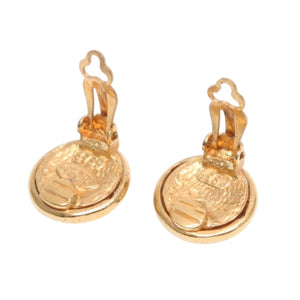 極美品 CHANEL シャネル VINTAGE ヴィンテージ ココマーク イヤリング 重量約9.38g 93P刻印 GP メタル ゴールド 中古 4b012982