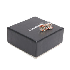 CHANEL シャネル ココマーク ピアス 重量約2.0g 04A刻印 カラーストーン メタル GP ゴールド マルチカラー 両耳用 美品 中古 4b012969