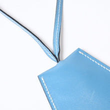 Load image into Gallery viewer, 極美品 HERMES エルメス ロング クロシェット ネックレス □C刻印 キーリング ブルージーン 中古 4b012837