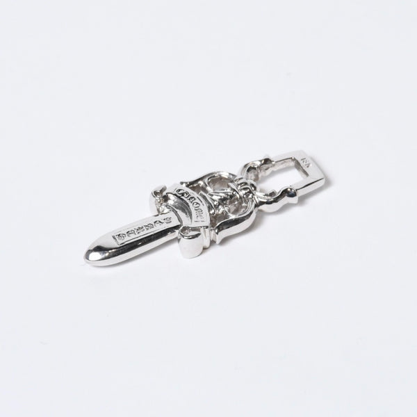 新品未使用 CHROME HEARTS クロムハーツ #10 DAGGER PD #10 ダガーペンダント 重量約17.61g 18KWG パヴェダイヤ 中古 4b013595