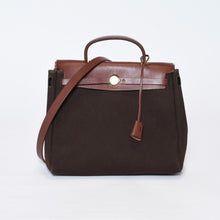 Load image into Gallery viewer, HERMES エルメス エールバッグPM ショルダーバッグ ハンドバッグ ◻︎F刻印 ブラウン マルチカラー 美品 中古 4b013424