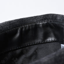 Load image into Gallery viewer, Chrome Hearts クロムハーツ ウール フェドラハット FEDORA クロスモチーフ チェック柄 グレー サイズM 美品 中古 4b013109