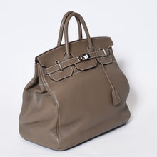 Load image into Gallery viewer, 極美品 HERMES エルメス Haut a Courroies オータクロア40 ハンドバッグ エトゥープ トリヨンクレマンス SV シルバー金具 □M刻印 中古 4b013651