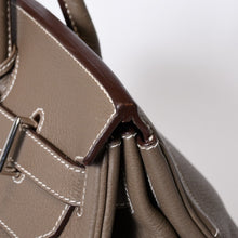 Load image into Gallery viewer, 極美品 HERMES エルメス Haut a Courroies オータクロア40 ハンドバッグ エトゥープ トリヨンクレマンス SV シルバー金具 □M刻印 中古 4b013651