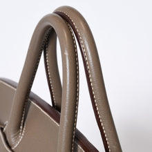 Load image into Gallery viewer, 極美品 HERMES エルメス Haut a Courroies オータクロア40 ハンドバッグ エトゥープ トリヨンクレマンス SV シルバー金具 □M刻印 中古 4b013651