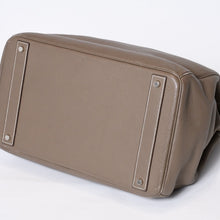 Load image into Gallery viewer, 極美品 HERMES エルメス Haut a Courroies オータクロア40 ハンドバッグ エトゥープ トリヨンクレマンス SV シルバー金具 □M刻印 中古 4b013651