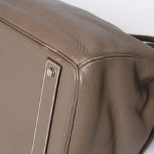 Load image into Gallery viewer, 極美品 HERMES エルメス Haut a Courroies オータクロア40 ハンドバッグ エトゥープ トリヨンクレマンス SV シルバー金具 □M刻印 中古 4b013651