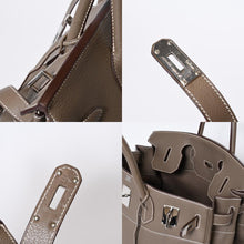 Load image into Gallery viewer, 極美品 HERMES エルメス Haut a Courroies オータクロア40 ハンドバッグ エトゥープ トリヨンクレマンス SV シルバー金具 □M刻印 中古 4b013651