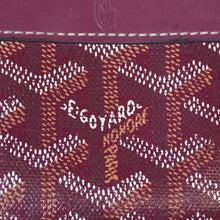 Load image into Gallery viewer, 極美品 GOYARD ゴヤール マティニョンPM カードケース コインケース ゴヤールディンキャンバス レザー レッド シルバー金具 中古 4b013519