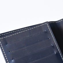 Load image into Gallery viewer, 極美品 GOYARD ゴヤール ヘリンボーン グルネル パスポートケース ダークネイビー PVC レザー 中古 4b013517