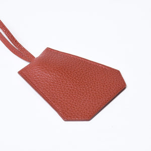 極美品 HERMES エルメス ロング クロシェット ネックレス □D刻印 キーリング ルージュアッシュ 中古 4b012836