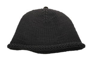 CHROME HEARTS クロムハーツ BEANIE CASH BS FLARE BSフレアパッチ ビーニー ニットキャップ ONE SIZE コットン ブラック 美品 中古 4b013258