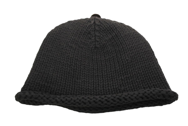 CHROME HEARTS クロムハーツ BEANIE CASH BS FLARE BSフレアパッチ ビーニー ニットキャップ ONE SIZE コットン ブラック 美品 中古 4b013258