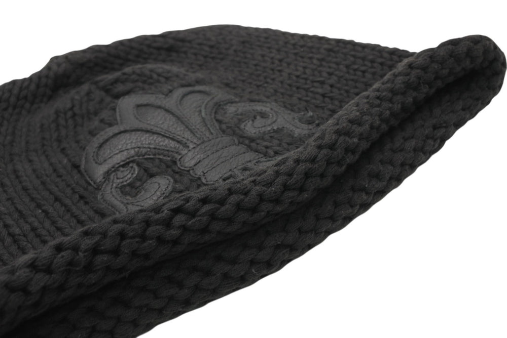 CHROME HEARTS BEANIE CASH BS FLARE BS Flare Patch Beanie Knit Cap ONE SIZE Cotton Black Good Condition Used 4b013258