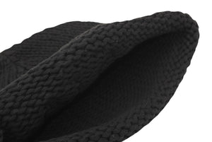 CHROME HEARTS クロムハーツ BEANIE CASH BS FLARE BSフレアパッチ ビーニー ニットキャップ ONE SIZE コットン ブラック 美品 中古 4b013258