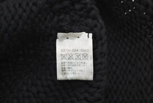 CHROME HEARTS クロムハーツ BEANIE CASH BS FLARE BSフレアパッチ ビーニー ニットキャップ ONE SIZE コットン ブラック 美品 中古 4b013258