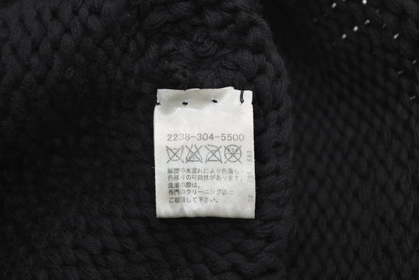 CHROME HEARTS クロムハーツ BEANIE CASH BS FLARE BSフレアパッチ ビーニー ニットキャップ ONE SIZE コットン ブラック 美品 中古 4b013258