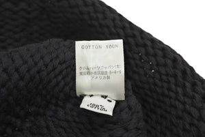 CHROME HEARTS クロムハーツ BEANIE CASH BS FLARE BSフレアパッチ ビーニー ニットキャップ ONE SIZE コットン ブラック 美品 中古 4b013258