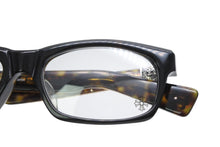 Load image into Gallery viewer, CHROME HEARTS クロムハーツ SPLAT-A 伊達メガネ アイウェア サイズ55□17-143 BSフレア装飾 べっ甲柄 シルバー925 美品 中古 4b013264